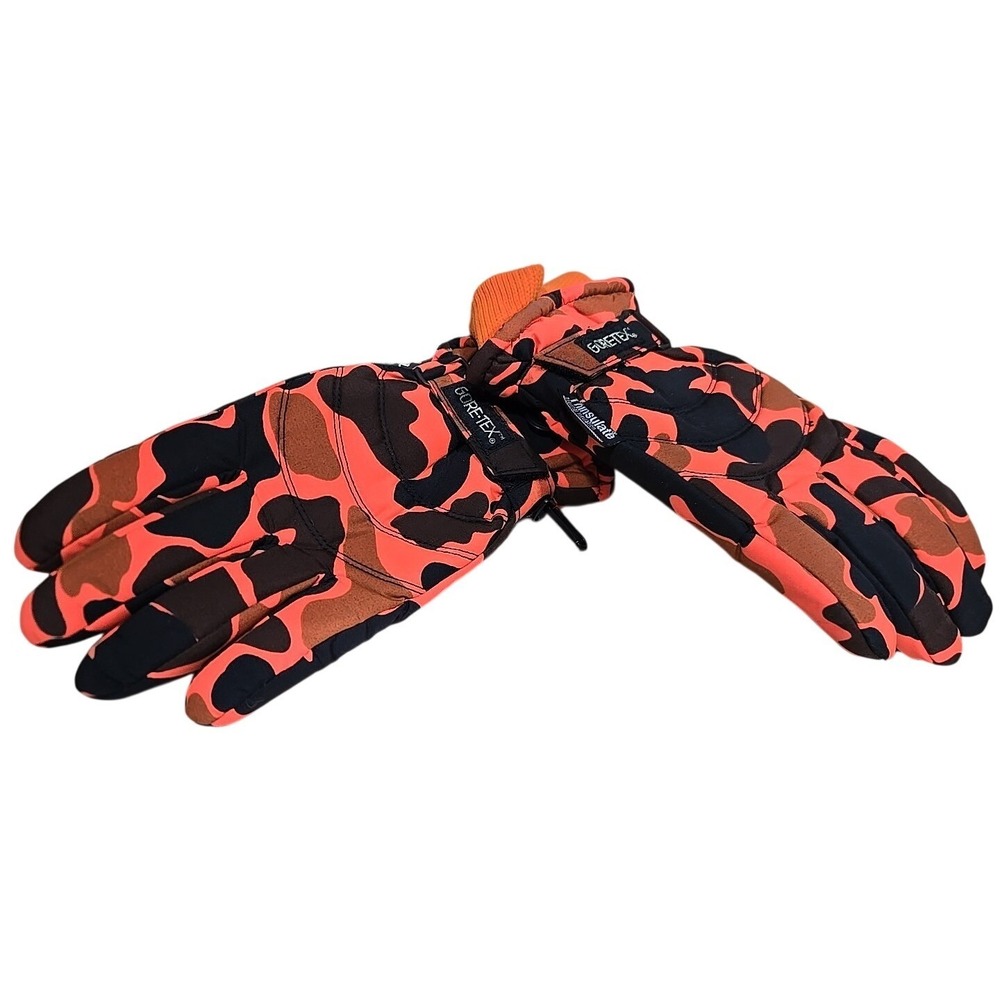 VINTAGE Bushmaster 3M Thinsulate Gore-Tex Orange Camo XL Gloves Mens Brand NEW‎